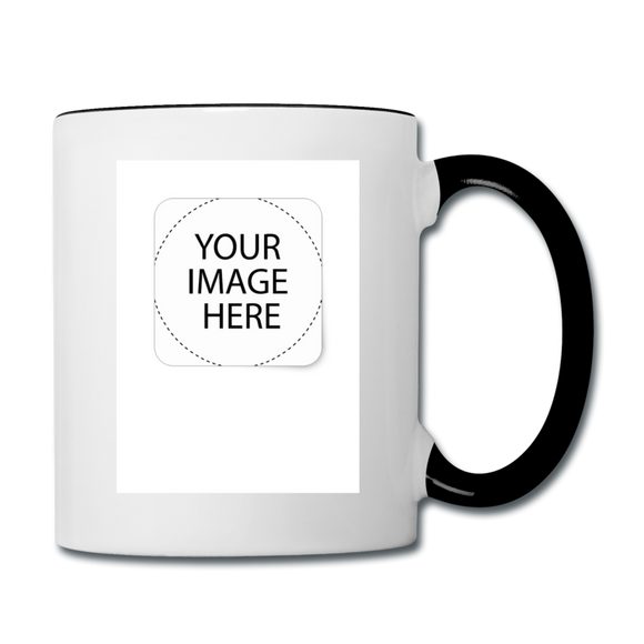 Customize Contrast Coffee Mug - white/black