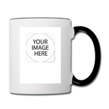 Customize Contrast Coffee Mug - white/black