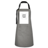 Customize Artisan Apron - gray/black