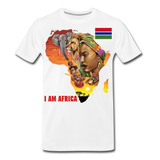 I Am Africa Men's Premium Custom T-Shirts T-Shirts - white