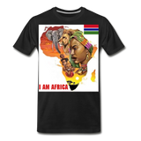I Am Africa Men's Premium Custom T-Shirts T-Shirts - black