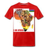 I Am Africa Men's Premium Custom T-Shirts T-Shirts - red