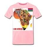 I Am Africa Men's Premium Custom T-Shirts T-Shirts - pink