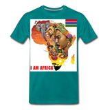 I Am Africa Men's Premium Custom T-Shirts T-Shirts - teal