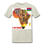 I Am Africa Men's Premium Custom T-Shirts T-Shirts - heather oatmeal