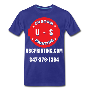 U.S Custom Printing Men's Premium T-Shirt - royal blue