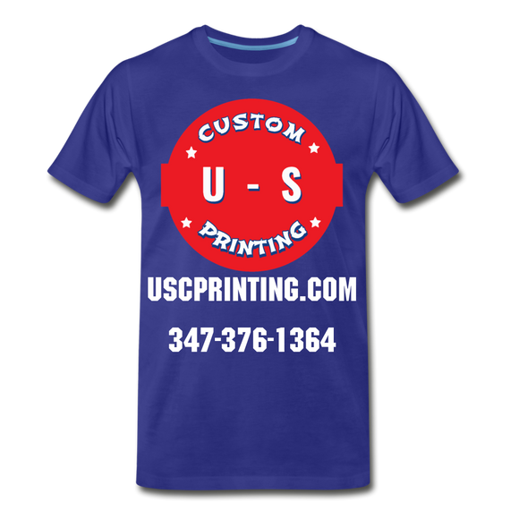 U.S Custom Printing Men's Premium T-Shirt - royal blue