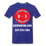 U.S Custom Printing Men's Premium T-Shirt - royal blue