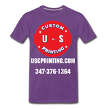 U.S Custom Printing Men's Premium T-Shirt - purple