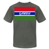 Gambian Flag Unisex Jersey T-Shirt - asphalt