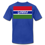 Gambian Flag Unisex Jersey T-Shirt - royal blue