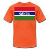 Gambian Flag Unisex Jersey T-Shirt - orange