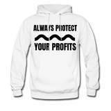 Always Protect Your Profits Men's Hoodie - white