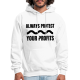 Always Protect Your Profits Men's Hoodie - white