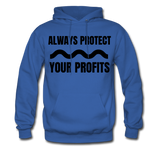 Always Protect Your Profits Men's Hoodie - royal blue