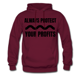 Always Protect Your Profits Men's Hoodie - burgundy
