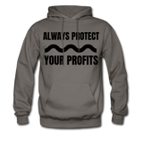 Always Protect Your Profits Men's Hoodie - asphalt gray