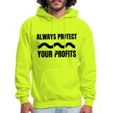 Always Protect Your Profits Men's Hoodie - safety green