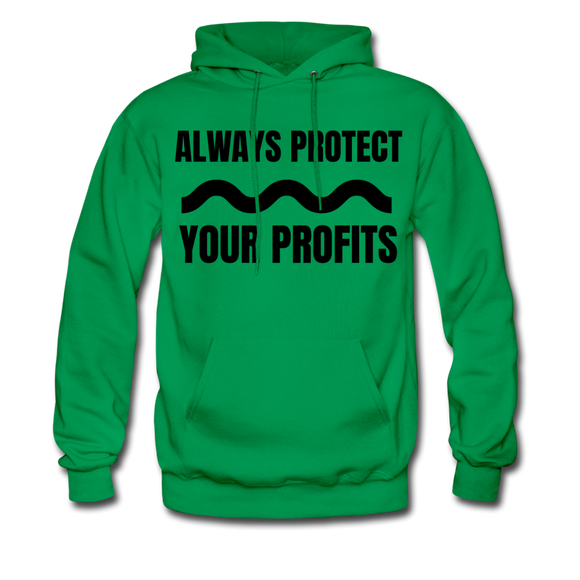 Always Protect Your Profits Men's Hoodie - kelly green