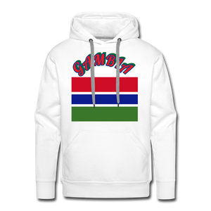 Gambian Flag Hoodie - white