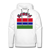 Gambian Flag Hoodie - white