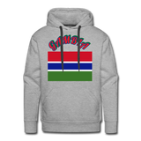 Gambian Flag Hoodie - heather grey