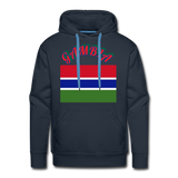 Gambian Flag Hoodie - navy
