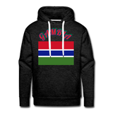 Gambian Flag Hoodie - charcoal grey