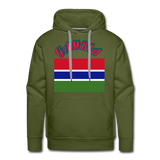 Gambian Flag Hoodie - olive green