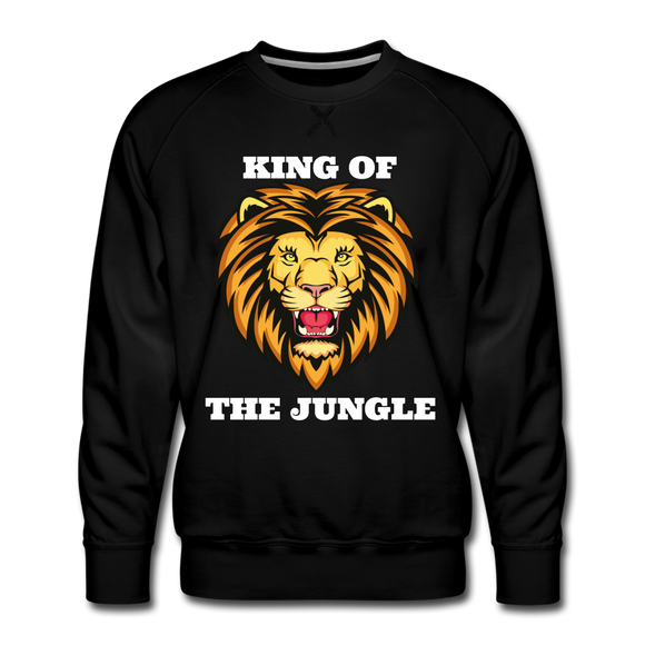 King Of The Jungle Men's Premium Sweatshirt - black