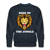 King Of The Jungle Men's Premium Sweatshirt - navy