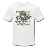 Beard Pride Unisex Jersey T-Shirt - white