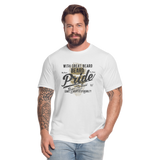 Beard Pride Unisex Jersey T-Shirt - white