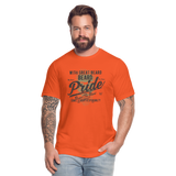 Beard Pride Unisex Jersey T-Shirt - orange