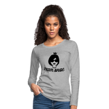 Team Bride Women's Premium Slim Fit Long Sleeve T-Shirt - heather gray