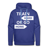 Train Hard Men’s Premium Hoodie - royal blue
