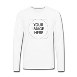 Custom Image Men's Premium Long Sleeve T-Shirt - white