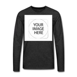 Custom Image Men's Premium Long Sleeve T-Shirt - charcoal grey