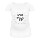 Custom Image Women’s Maternity T-Shirt - white