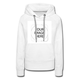 Custom Image Women’s Premium Hoodie - white