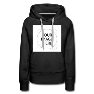 Custom Image Women’s Premium Hoodie - black