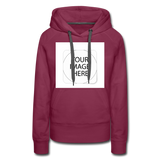 Custom Image Women’s Premium Hoodie - burgundy