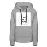 Custom Image Women’s Premium Hoodie - heather grey