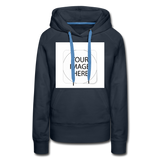 Custom Image Women’s Premium Hoodie - navy