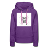 Custom Image Women’s Premium Hoodie - purple