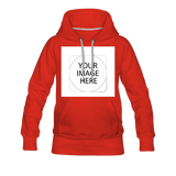 Custom Image Women’s Premium Hoodie - red