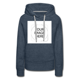 Custom Image Women’s Premium Hoodie - heather denim