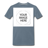 Custom Image Men's Premium T-Shirt - steel blue