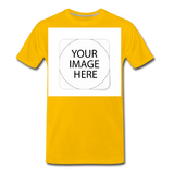 Custom Image Men's Premium T-Shirt - sun yellow