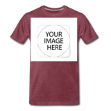 Custom Image Men's Premium T-Shirt - heather burgundy
